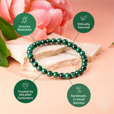 Conscious Items 6mm Anxiety Bracelet featuring smooth beads, designed to promote calm and mindfulness in a stylish accessory.