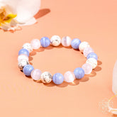 Close-up of The Empath’s Trio Daily Reset Bracelet by Conscious Items, featuring layered bracelet design with calming charms.