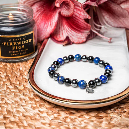 Conscious Items Energy-Shield Bracelet with sleek design and adjustable band, made to promote positive energy and protection.
