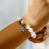 Conscious Items spiritual growth bracelet featuring beads and charms designed for mindful wear and personal development.