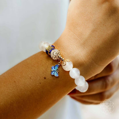 Conscious Items spiritual growth bracelet featuring beads and charms designed for mindful wear and personal development.