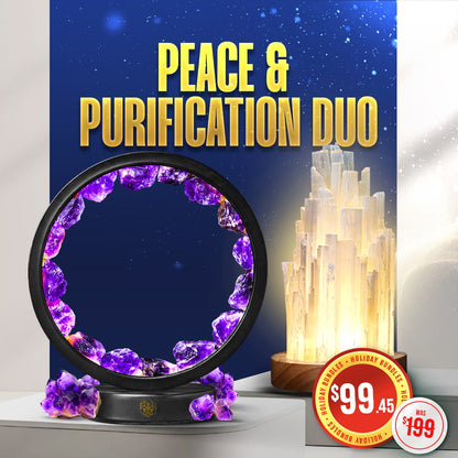 Conscious Items Peace &amp; Purification Duo bundle featuring calming and cleansing products with natural ingredients.