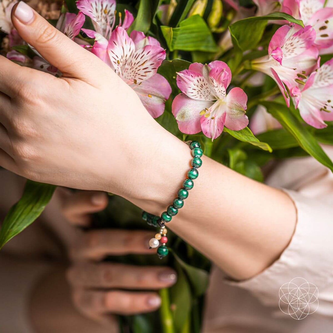 Conscious Items Law of Attraction bracelet featuring black beads and charm, designed to promote positive energy and manifestation.