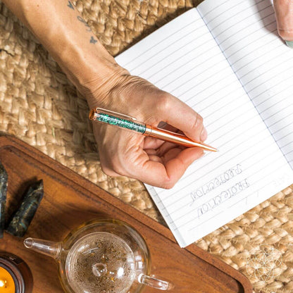Set of manifestation pens for abundance and positivity from Conscious Items, designed as inspiring home accessories.