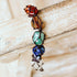 Colorful 7 Chakra Healing Tassel home decoration with vibrant beads and tassel, designed for energy balancing and spiritual decor.