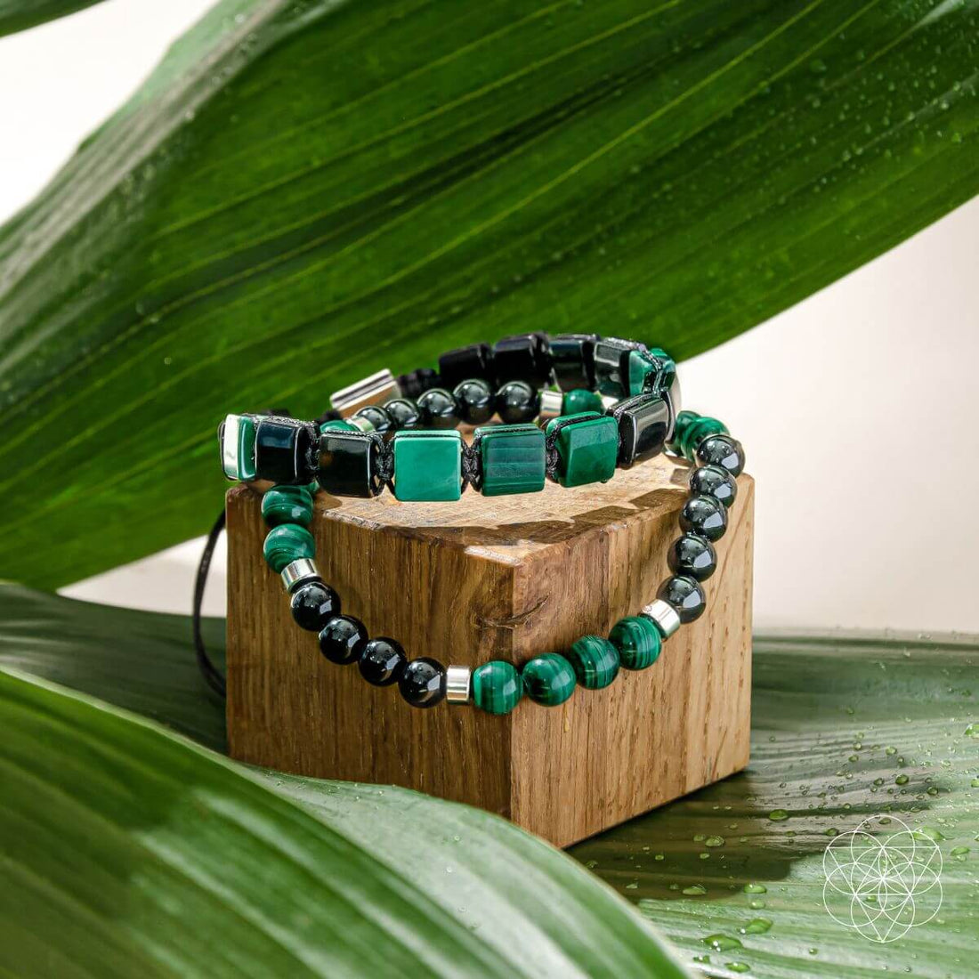Conscious Items bracelet set called Fortress of Heart &amp; Mind, featuring jewelry for mental healing and emotional well-being.