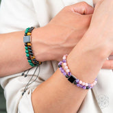 Jewelry set featuring the I Am Strong illuminating bracelet of feminine power by Conscious Items, showcasing a bold, empowering design.