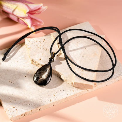 Hypersthene Millionaire Manifestation Pendant necklace by Conscious Items, featuring a striking Hypersthene gemstone pendant.