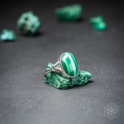 Gold heart-shaped healing ring by Conscious Items featuring intricate design and smooth band for emotional well-being.