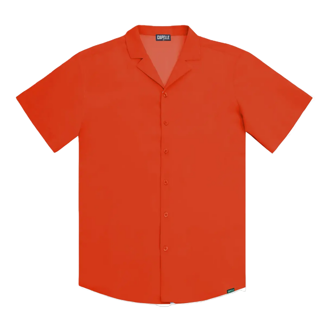 Men’s Short Sleeve Tailored Fit Button-Down Shirt – Coral