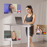 DeerRun Q2 Urban Smart Walking Pad treadmill with incline and remote control, showing a sleek compact design for home use.