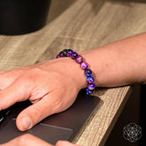 All-Galaxy Tiger’s Eye bracelet by Conscious Items featuring polished beads and a celestial-inspired design.