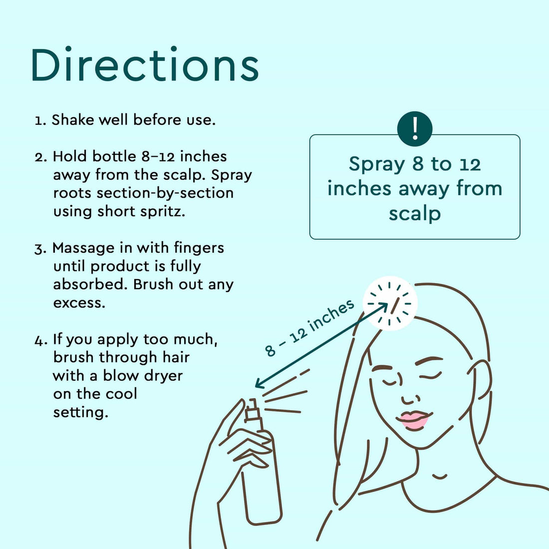 Puracy dry shampoo bottle with directions label, showcasing color-safe, benzene and silicone-free formula for quick hair refresh.