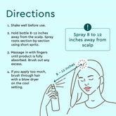 Puracy dry shampoo bottle with directions label, showcasing color-safe, benzene and silicone-free formula for quick hair refresh.