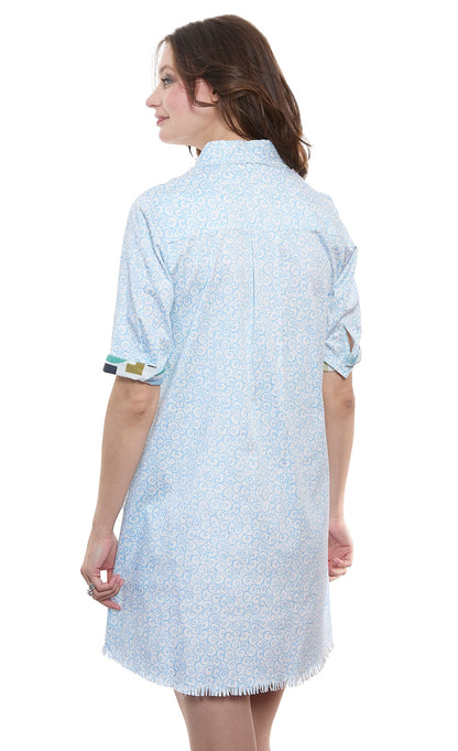 Dizzy-Lizzie Chatham Abstract Print dress featuring vibrant, modern patterns and a stylish silhouette.