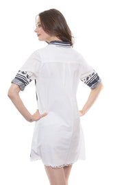 Dizzy-Lizzie Chatham Whales print dress in XS featuring a colorful whale pattern on lightweight fabric.