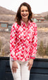 Dizzy-Lizzie Cape Cod Pink Watercolor shirt featuring soft pink watercolor design on lightweight fabric.