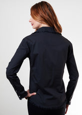 Black Cape Cod shirt by Dizzy-Lizzie, shown in XS size, featuring a casual button-up design and classic style.