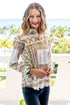 Green links print Cape Cod shirt by Dizzy-Lizzie, featuring a casual button-up design with a relaxed fit.