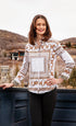 Dizzy-Lizzie Link Pattern Cape Cod shirt with a stylish, colorful link pattern design, featuring a casual, comfortable fit.