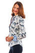Black and white dog-themed shirt from Dizzy-Lizzie featuring the Rome design, worn by a dog in a stylish casual outfit.