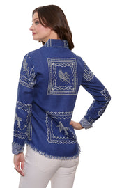 Dizzy-Lizzie Cape Cod Top with Sealife print, casual women&