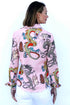Pink ground dragons Cape Cod tunic by Dizzy-Lizzie featuring a loose fit and colorful dragon print on soft fabric.