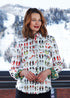 Dizzy-Lizzie Cape Cod Tunic with Shoes Print, featuring a stylish tunic design and printed pattern, displayed on a neutral background.