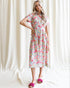Downeast pleated shirtdress with long sleeves and button-front design, featuring a relaxed fit and classic style.