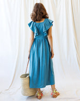 Downeast Sol Mate dress featuring a relaxed fit, floral pattern, and lightweight fabric, perfect for casual or summer wear.