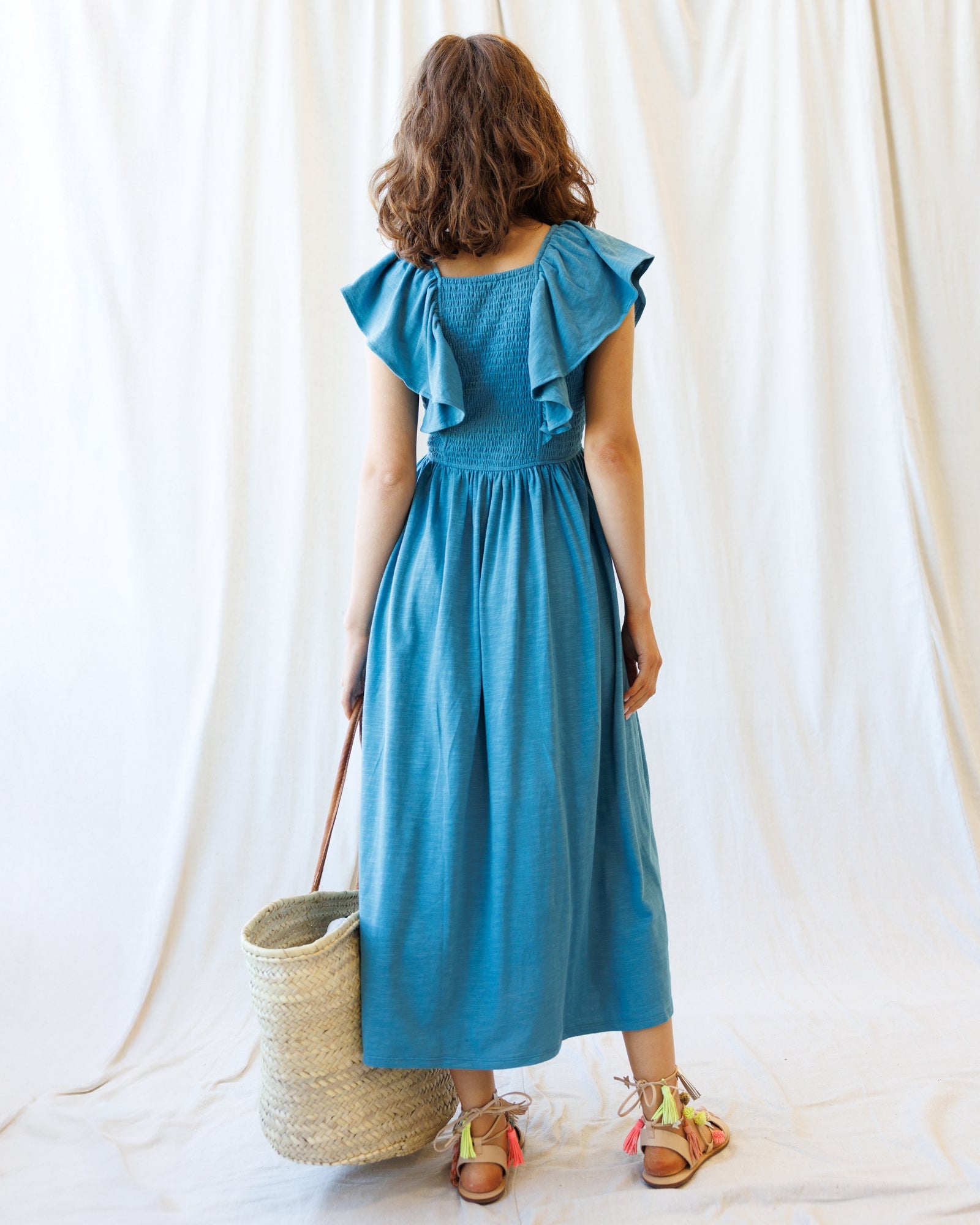 Downeast Sol Mate dress featuring a relaxed fit, floral pattern, and lightweight fabric, perfect for casual or summer wear.