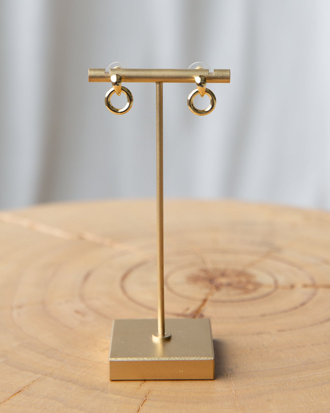 Downeast Icon earrings featuring sleek, modern design with polished metallic finish, ideal for stylish everyday wear.