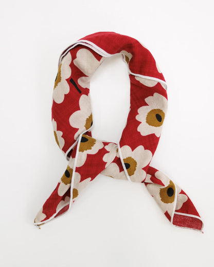 Downeast Essential Summer Scarf featuring lightweight fabric with a vibrant floral pattern, perfect for warm weather accessories.