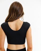 Downeast Demi Tee in soft fabric, featuring a relaxed fit with short sleeves and a classic crew neckline.