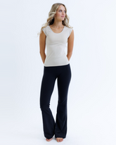 White Downeast Essential Tee in size XS, plain cotton t-shirt with a classic fit and crew neckline.