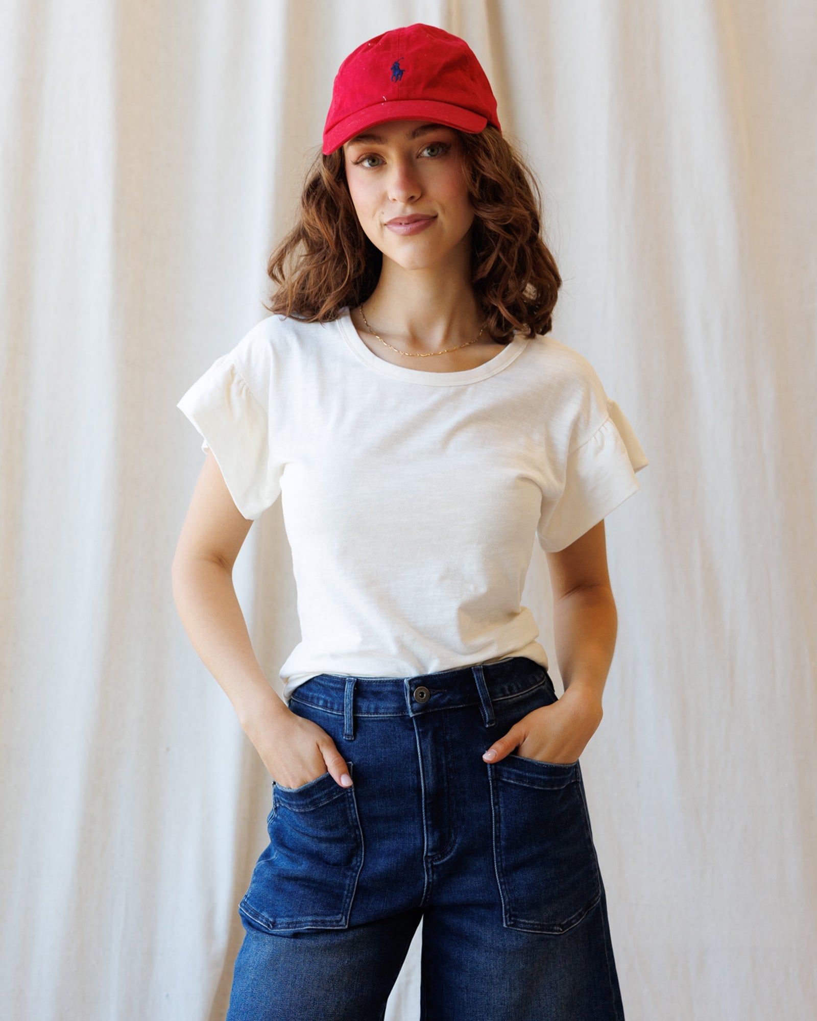 Downeast Charisma Tee, a stylish casual top, featuring a comfortable fit and soft fabric, perfect for everyday wear.