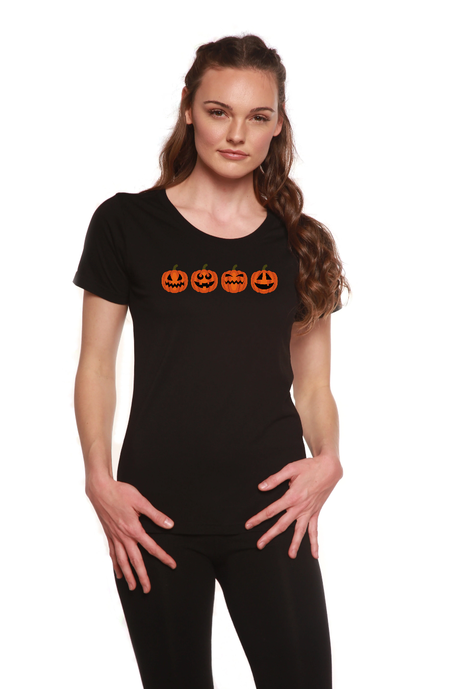 Spun Bamboo Halloween Pumpkins women&