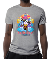 Black Fitkitty Baddie Kitty T-shirt from Fitkitty Culture, casual women’s t-shirt with graphic print and comfortable fit.