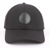 JOJU performance UV protective sport cap shown in black with curved brim and breathable fabric for outdoor activities