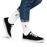 Yūjin Clothing Japanese Clouds socks featuring a traditional cloud pattern in blue and white, ankle-length sock design.