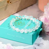 Emotional Ice Bath bracelet by Conscious Items featuring a polished clear quartz stone on a silver chain.