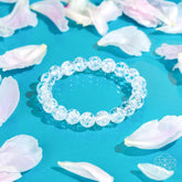 Emotional Ice Bath bracelet featuring clear ice quartz stones by Conscious Items, designed for emotional healing and balance.