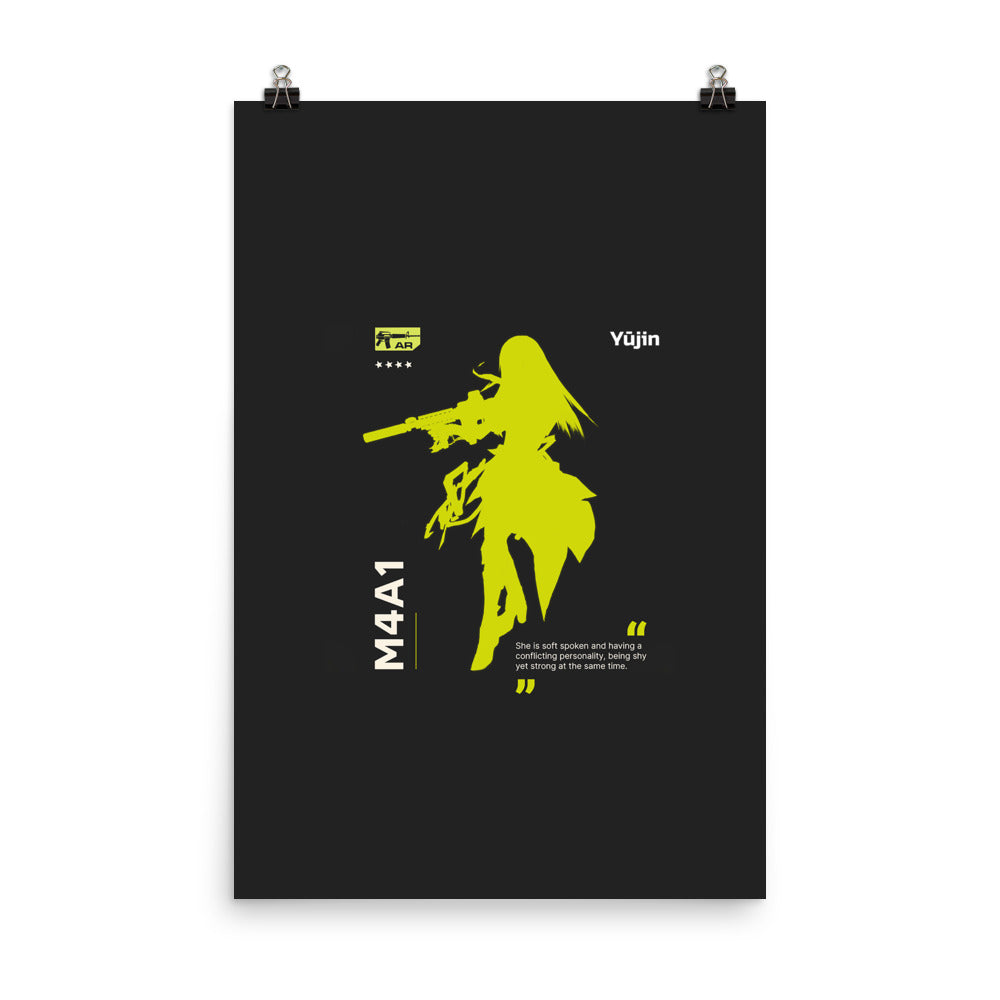 Yūjin Clothing Gamer Girl Poster featuring vibrant gaming-themed artwork on a standard poster size.