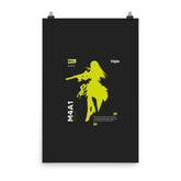 Yūjin Clothing Gamer Girl Poster featuring vibrant gaming-themed artwork on a standard poster size.