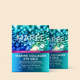 Maree eye patches for puffy eyes with blue gel, designed to reduce puffiness and refresh the under-eye area.