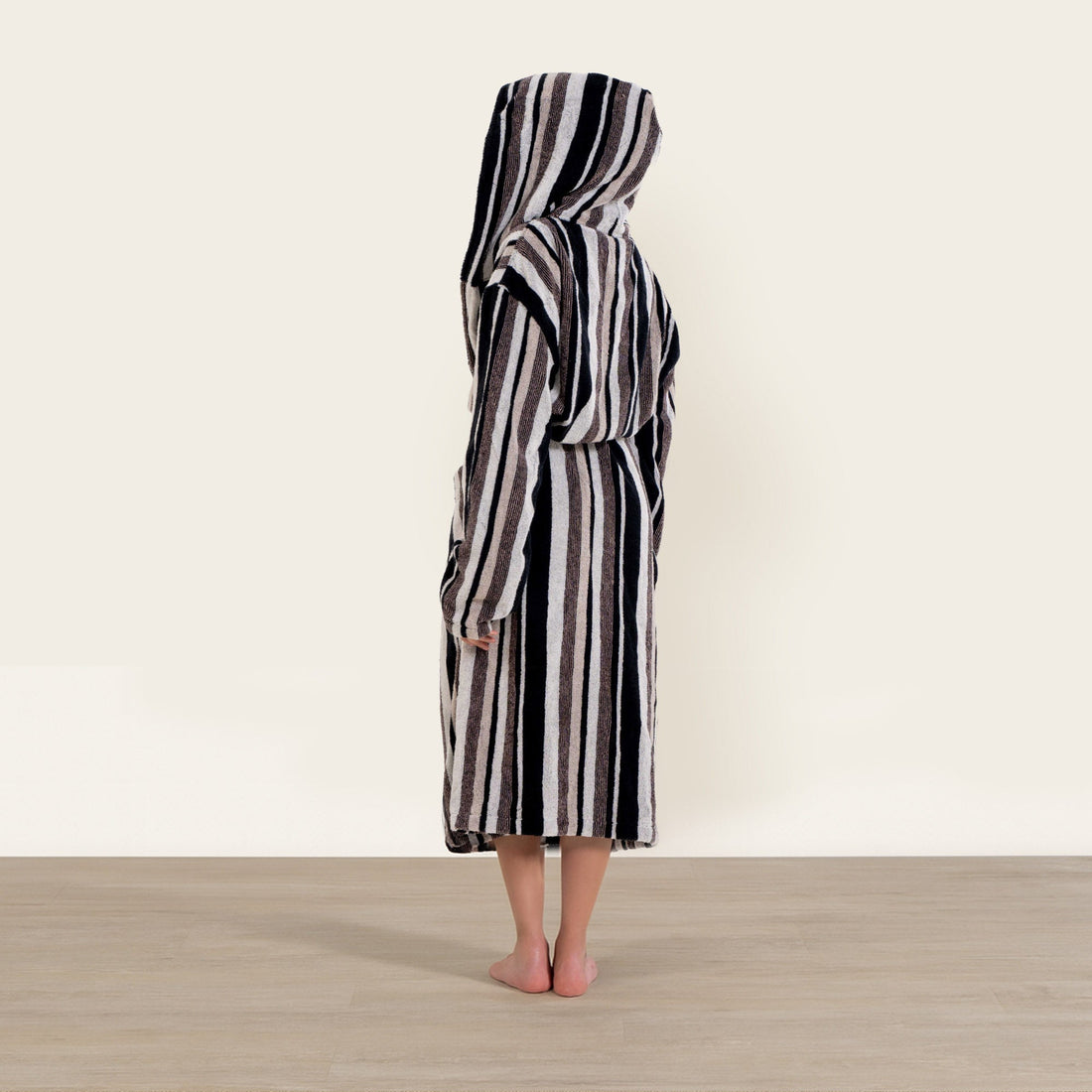 Unisex Ultraplush Australian Cotton bathrobe by Italic, shown in soft, plush fabric with a relaxed fit and tied waist.