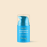 Maree Deep Moisture Collagen Face Cream in a blue jar, showing the creamy texture and hydration benefits for skin.