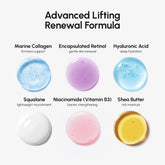 Maree Retinol Lifting & Firming Face Cream jar, smooth cream with retinol for anti-aging skincare, close-up of product container