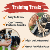 Farm To Pet turkey and chicken chip dog treats duo, single-ingredient poultry snacks for training and rewarding dogs.