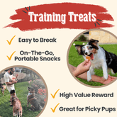 All-natural chicken chips for dogs by Farm To Pet, 4oz bag, single-ingredient dog treats in a clear plastic package.